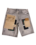 Patchwork Denim shorts